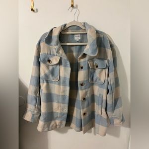 Offwhite- Light Blue Plaid Jacket